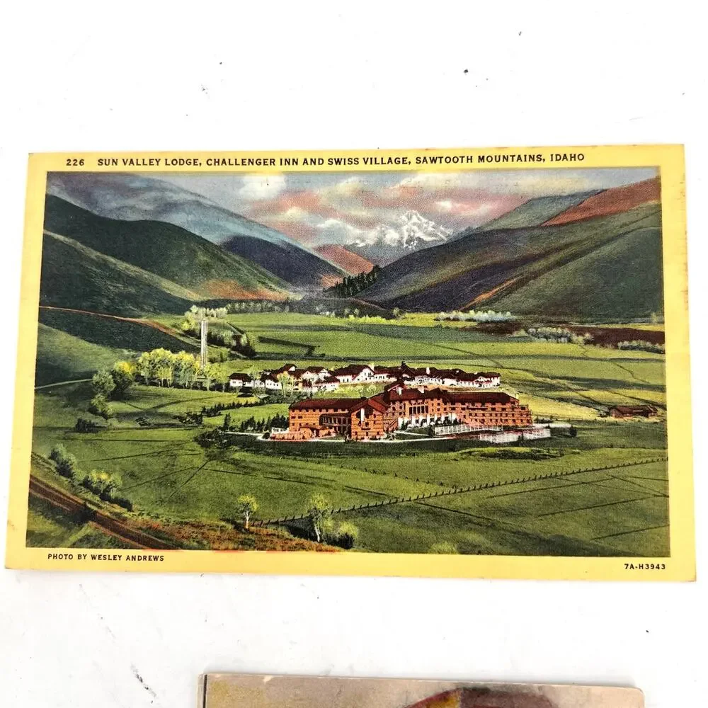 Lot of vintage postcards - mountain waterfalls comic.